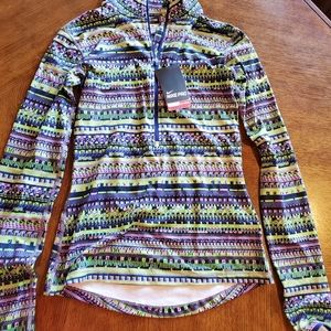 Womens Nike Pro 1/2 zip shirt